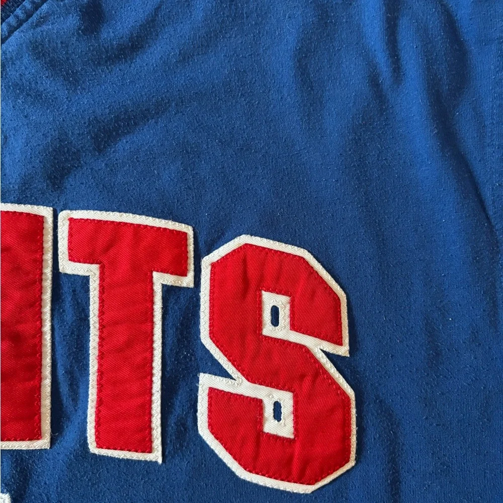 Vintage Lee Sport New York‎ Giants Long Sleeve Heavy Shirt Sz XL Blue Red NFL
